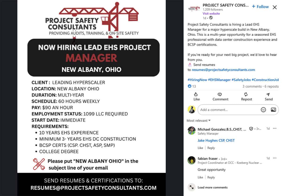 Careers at Project Safety Consultants - EHS Jobs on Mega-Projects
